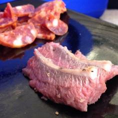 Our Roast leg of Jumbuck served rare/medium rare cooked for 45 minutes. Very tender, Very tasty Catch us @stkildafm or @golden_plains FM this saturday