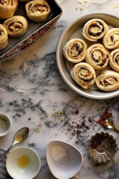 Pistachio Orange and Dark Chocolate Cinnamon Rolls