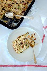 Zuchinni and hazelnut crumble for Mother's Day ♥