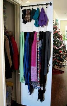Love this idea for a coat closet.