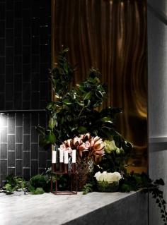 Prix Fixe Melbourne Restaurant by Fiona Lynch | @Yellowtrace | @BRABBU is part of this Australia restaurant, with brass wall lamp VELLUM | www.brabbu.com