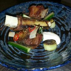 Orient East @Li Teoh Tonite Hallow Spec Brain Bones Skin. The Bones @Greenvale Farm brownsugar ginger chilli glazed jumbuckribs smk yoghurt