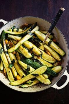 Zucchini side dish--make at home. I like her website too.