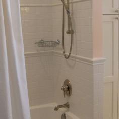 Chair rail in shower