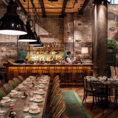 The building is former nightclub Tank and retains some of the fabric of the earlier usage. Ceiling fans pretend to beat away the tropical heat, and you can almost hear the incoming diners pulling up in rickshaws...