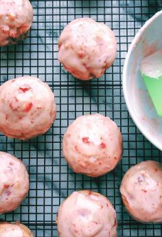 Glazed Strawberry Donuts