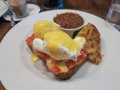 Smoked Salmon Benny at Twisted Fork Bistro in Vancouver. #eggsbenedict #smokedsalmon #breakfast #wishlist