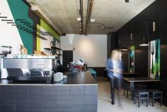 Bar Testoni, Sydney... #bar #restaurant #sydney #australia #pannini #bartestoni #interiors #graphics #bold #boldgraphics #design #cafe #contemporary #murals #stylish #branding #brand