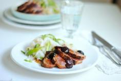 Duck magret with cherry sauce ♥ delish!