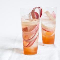 rhubarb fizz cocktail