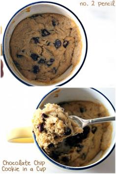 Chocolate Chip Cookie in a Cup