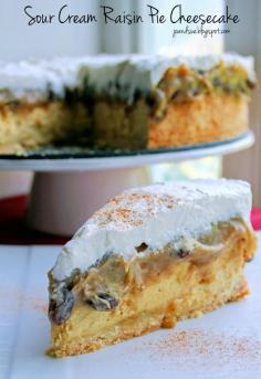 Jo and Sue: Sour Cream Raisin Pie Cheesecake