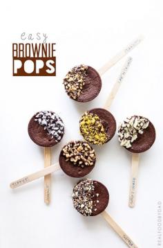 Easy Brownie Pops