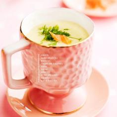 Sopa de salmão fumado