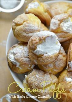 Cream Puffs with Basic Cream Chantilly - OMG Chocolate Desserts