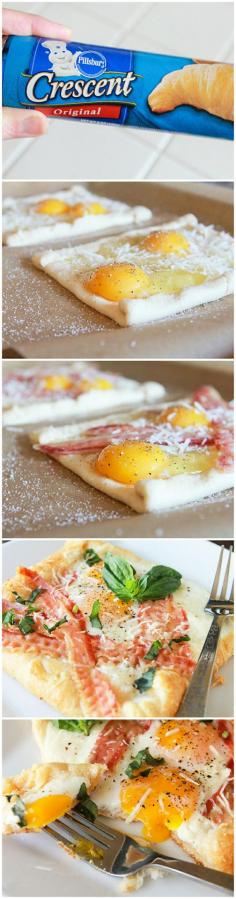 Bacon Egg  Crescent Squares