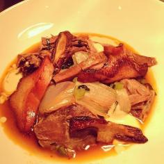 @nhoodwine: Jumbuck braised overnight, black cabbage, pine mushrooms, shallot & anchovy cream