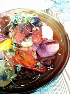 Top Paddock (Chorizo, Poached Egg, Relish)