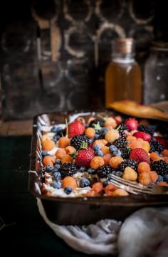 Adventures in Cooking: Lavender Plum Berry Sheet Cake with a Lemon Vanilla Glaze