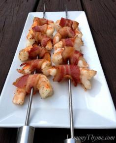 Grilled Bacon Wrapped Shrimp