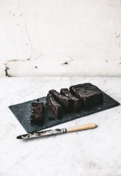 healthy sticky chocolate fudge cake.