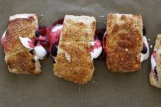 Biscuits with Summer Berries and Whipped Cream