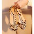 Online Shop Leopard Print Flat Heel Women's Sandals 2014 Summer Women Summer Shoes 2014 Summer Shoes Fashion Sandals Sweet Free Shipping|Aliexpress Mobile