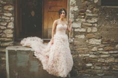 pink wedding dress