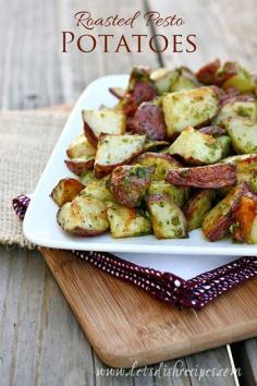 Roasted Pesto Potatoes