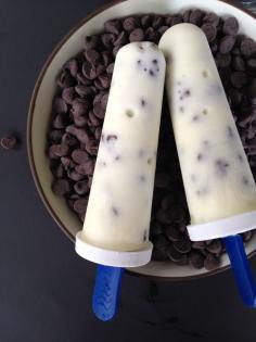 Vanilla Chocolate Chip Yogurt Pops