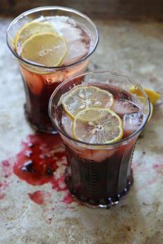 Roasted Cherry Bourbon Smash
