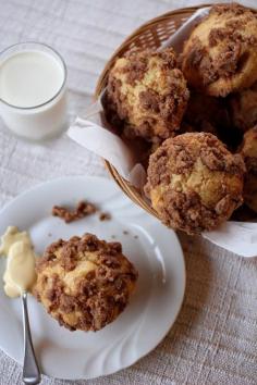 Peach and Apricot Muffin with Custard Filling
