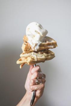 Earl Grey Waffles and Ice Cream