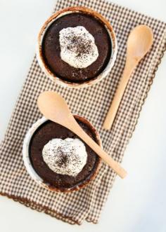 Chocolate Earl Grey Faux Soufflés