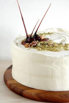 Carrot cake with maple cream cheese frosting