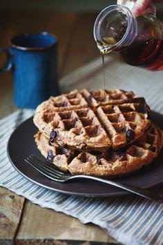 Pumpkin Chocolate Chip Waffles