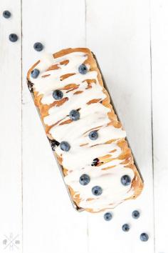 blueberry brioche with cream cheese frosting