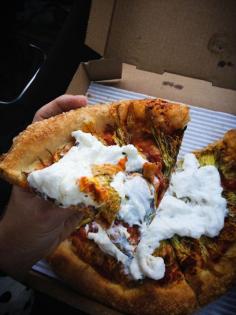 Squash Blossom & Burrata Pizza