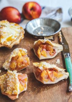 Mini Nectarine Vanilla Bean Pies