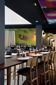 Restaurant at the MGallery Hotel Molitor Paris, Mgallery Collection designed by Jean Philippe Nuel of Agence Nuel