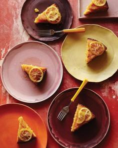 Polenta Cake Soaked in Lemon Honey Syrup