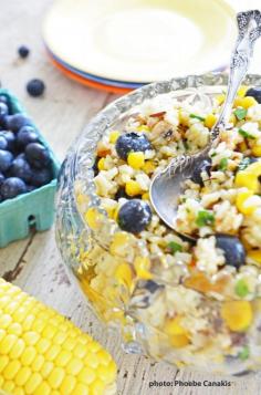 corn and blueberry salad