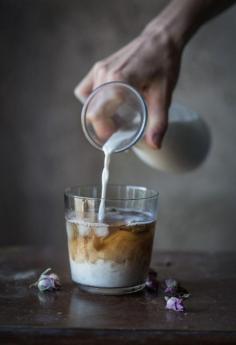 Rosewater and Ginger Iced Tea with Almond Milk
