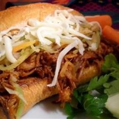 Zesty Pulled Pork Sandwiches Allrecipes.com