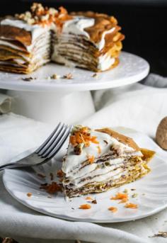 Carrot Cake Crepe Cake Whipped Cream Cheese