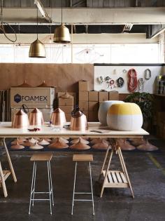 The Melbourne studio of designer Kate Stokes and her company, Coco Flip. Photo – Eve Wilson for thedesignfiles.net