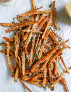 herb salted garlic parmesan french fries