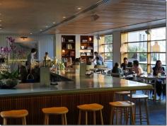 Cocktail bar at Hotel Centennial, Woollahra. I can easily knock back a few drinks when a cocktail bar is so elegantly designed. It is among some of the more stylish bars around Sydney. Apart from the overhead display of wines, subtle down lighting, tasteful music from a quality sound system and stylish marble stone surfaces, here’s my definition of good bar space design ~ when you can pivot and swivel forearms on the counter top without knocking over beers and cocktails.