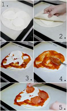 Double Stuffed Tortilla Pizza - ONLY 5 Steps and the KIDS can help too!   #pizza #recipe #doublestuffedpizza