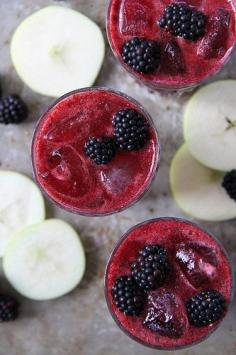 Sparkling Blackberry Apple Cider
